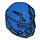 LEGO Blue Hero Factory Minifig Robot Head (Helmet) (15350)