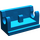 LEGO Bleu Charnière 1 x 2 Base (3937)