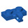 LEGO Blauw Scharnier Plaat 1 x 2 met Verticaal Vergrendelings Stub met Groef aan de onderzijde (44567 / 49716)