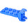 LEGO Blauw Scharnier Plaat 2 x 4 met Articulated Joint - Vrouwelijk (3640)