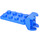 LEGO Bleu Charnière assiette 2 x 4 avec Articulated Joint - Female (3640)