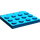 LEGO Blauw Scharnier Plaat 4 x 4 Voertuig Roof (4213)