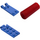 LEGO Bleu Hinged assiette 2 x 4 (3149)