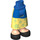 LEGO Blue Hip with Medium Skirt with Mulan Yellow Skirt with Flowers (59794)