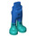 LEGO Azul Cadera con Pants con Verde Boots (100946)