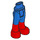 LEGO Blue Hip with Pants with Red Boots (16925)