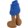 LEGO Blue Hip with Rolled Up Shorts with Bare Feet with Thin Hinge