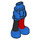 LEGO Blauw Heup met Rolled Omhoog Korte broeken met Blauw, Rood, Zwart met dik scharnier (11403 / 35556)