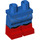 LEGO Blau Hüften und Beine mit rot Boots und Schwarz Lines (3815)