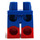 LEGO Blau Hüften und Beine mit rot Boots und Schwarz Lines (3815)
