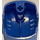 LEGO Blue Hockey Helmet with NHL Logo and 3 Sticker (44790)