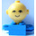 LEGO Blau Homemaker Figure with Yellow Head