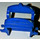 LEGO Blue Horse Saddle with Two Clips (4491 / 18306)