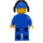 LEGO Bleu Veste avec Orange Rayures, Bleu Casquette avec Casque Audio et Safety Des lunettes de protection Minifigurine