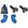 LEGO Blau Jay DX mit Drachen Suit Torso (973 / 76382)