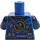 LEGO Blå Jay Torso med Dark Blå Arme, Ninjago &#039;J&#039; og Belts (973 / 76382)