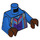 LEGO Blauw Kingsley Shacklebolt met Blauw Hoed en Pak Minifiguur Torso (973 / 76382)