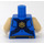 LEGO Blauw Laval met Parelmoer goud Schouder Armour, Dark Blauw Cape, en Chi Torso (973 / 76382)