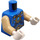 LEGO Azul Laval con Dorado perla Hombro Armour, Dark Azul Capa, y Chi Torso (973 / 76382)