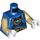 LEGO Blau Laval mit Pearl Gold Schulter Armour, Dark Blau Umhang, und Chi Torso (973 / 76382)