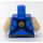 LEGO Blauw Laval met Pearl Gold Schouder Armour, Dark Blauw Cape, en Chi Torso (973 / 76382)