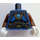 LEGO Blauw Lavertus met Parelmoer goud Armour Minifiguur Torso (973 / 76382)