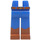 LEGO Blue Long Minifigure Legs with Dark Orange Boots (3815 / 87871)