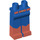 LEGO Blauw Lang Minifigure Poten met Dark Oranje Boots (3815 / 87871)