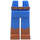 LEGO Blau Lang Minifigur Beine mit Dunkelorange Boots (3815 / 87871)