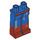 LEGO Blue Long Minifigure Legs with Dark Orange Boots and Dirt Stains (3815 / 91290)