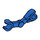 LEGO Blau Minifig Mechanisch Gebogen Arm (30377 / 49754)
