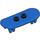 LEGO Blue Minifig Skateboard with Four Wheel Clips (42511 / 88422)