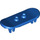 LEGO Blue Minifig Skateboard with Four Wheel Clips (42511 / 88422)