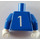 LEGO Blue Minifig Sports Torso, Soccer Dutch Goalkeeper (973)