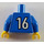 LEGO Blue Minifig Sports Torso, Soccer World Team Fieldplayer (973)