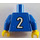 LEGO Modrá Minifigurka Sporty Trup, Fotbal World Team Fieldplayer (973)