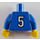 LEGO Azul Minifigura Deportes Torso, Fútbol World Team Fieldplayer (973)