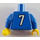 LEGO Blå Minifig Sport Torso, Fodbold World Team Fieldplayer (973)