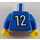 LEGO Blue Minifig Sports Torso, Soccer World Team Fieldplayer (973)