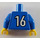 LEGO Blå Minifig Sport Torso, Fodbold World Team Fieldplayer (973)