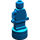 LEGO Blauw Minifig Statuette (53017 / 90398)