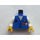 LEGO Blue Minifig Torso Studios Assistant with White Arms and Yellow Arms (973 / 73403)