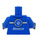 LEGO Blue Minifig Torso with Animal Rescue on back (973 / 76382)