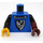 LEGO Blau Minifigur Torso mit Schwarz und Siver Falcon (973 / 84490)