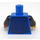 LEGO Blau Minifigur Torso mit Schwarz und Siver Falcon (973 / 84490)