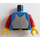 LEGO Blauw Minifiguur Torso met Breatplate Pantser (973)