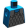 LEGO Blue Minifig Torso without Arms with Castle Chainmail (973)