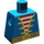 LEGO Blue Minifig Torso without Arms with Pirates Vest (973)