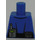 LEGO Blue Minifig Torso without Arms with Police Shirt, Gold Badge, Belt with Pockets and Radio (973)