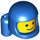 LEGO Blue Minifigure Figure Baby Head (107513)